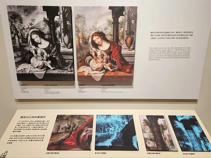 解說：作畫順序、畫家巧思。