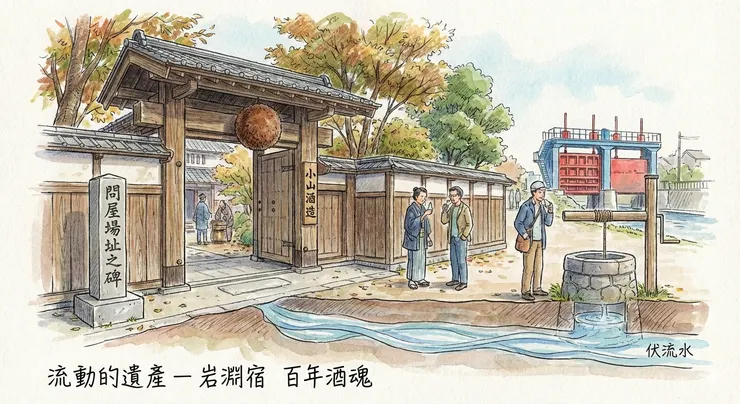 岩淵宿的伏流水與百年酒魂