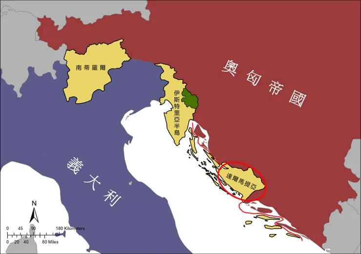 英俄承諾拿到的領土（紅圈處未給）