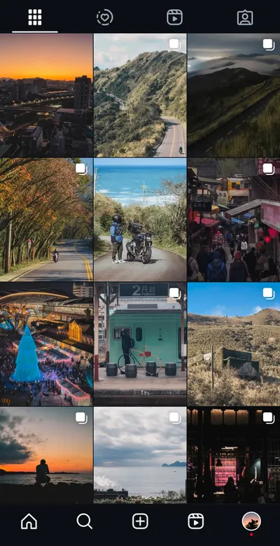 IG版面變成直的了⋯⋯