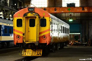 2017年配合音樂會舉辦移至工場內陳列的ED104，可說是工場內最早的展品之一