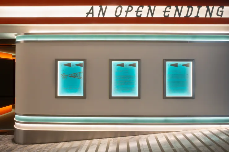 「開放式結局：TFAM 放映計畫」展場圖／臺北市立美術館 提供