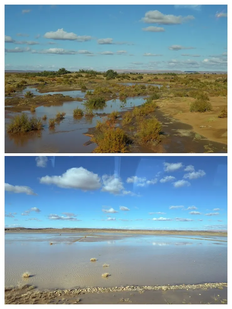 沙漠下大雨會積水