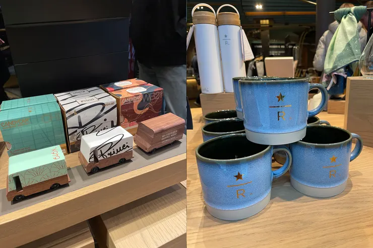 也有小車車、有logo的杯子