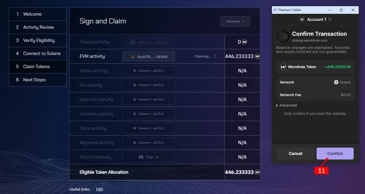 空投日誌#13｜蟲洞 Wormhole 空投，領取教學