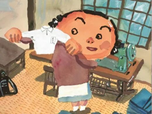 媽媽為我做了一件運動服