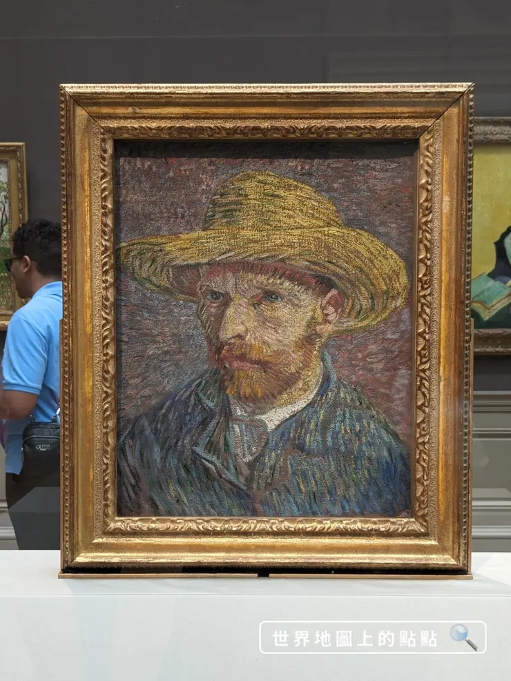 梵谷〈戴草帽的自畫像〉