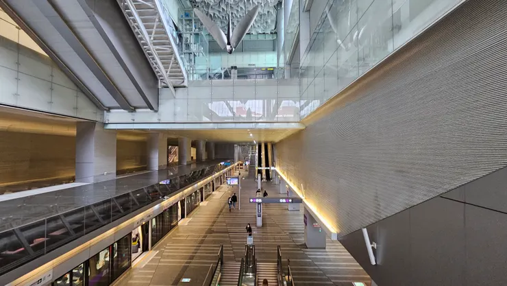 機捷台北車站A1站真的很有新加坡樟宜機場地鐵站的感覺!