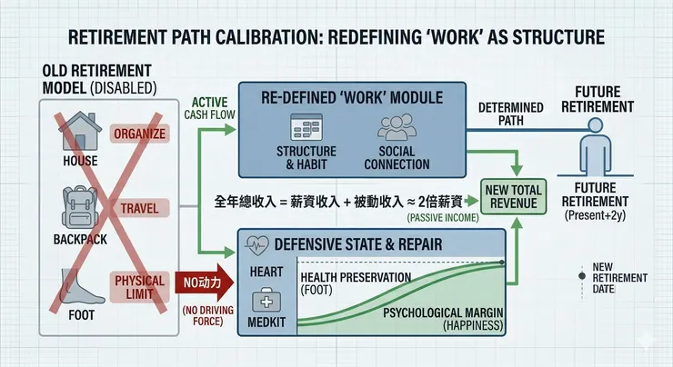 系統路徑的二次調校——當退休憧憬遭遇現實擾動時的「守備」選擇