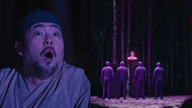 200年前的鄭孝峰偶然發現了外星人的紫色變身機器,圖片來源:Netflix