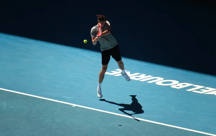 Fritz明顯回球比較吃力,非受迫性失誤也比較多......