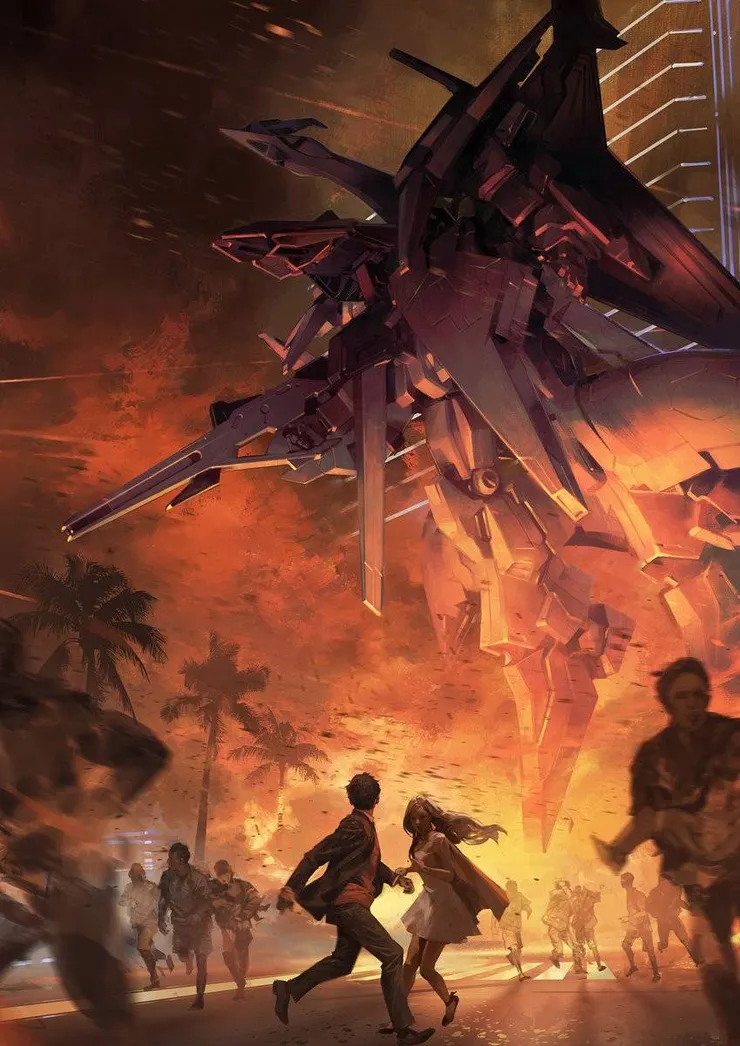 (這張舊版海報,可以看到機器人身上有玩具模型「偷膠」的空洞)