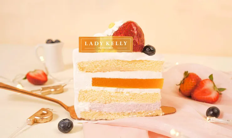 圖說：熱銷的鮮奶油蛋糕系列，以多層次的口感設計與輕盈化口的日本鮮奶油，帶來豐富的味蕾饗宴，減糖依然美味不打折。（資料來源：LADY KELLY）