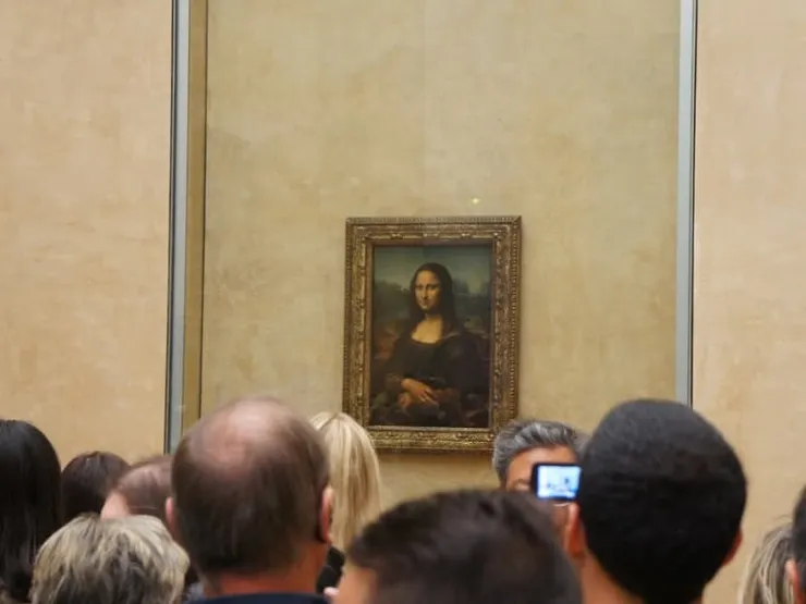 作者在2013年參觀羅浮宮拍攝的蒙娜麗莎