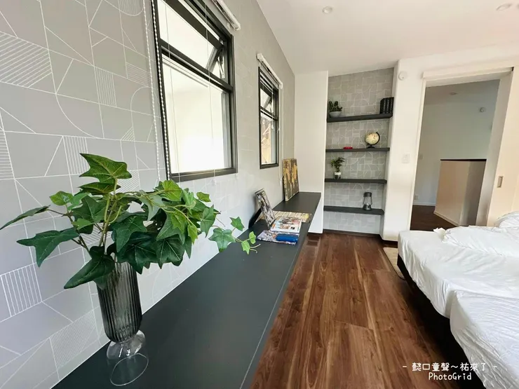 我們一家入住十晚的臥房。〔Akikawa VillasⅠ〕