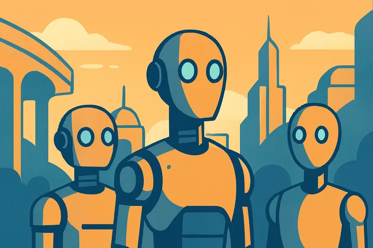 信仰者認為自己正在充當接生婆，迎來與人類智力相匹敵、甚至超越人類的機器。由 ChatGPT 生成。