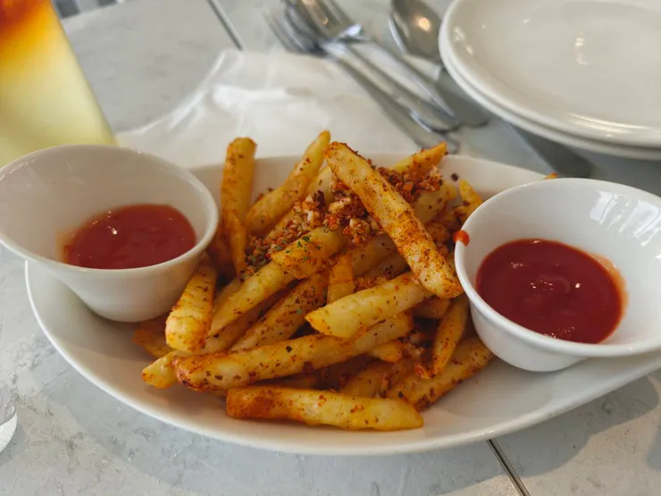 △辣味蒜香薯條