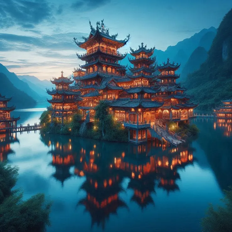 copilot。幫我畫張圖，象棋江湖