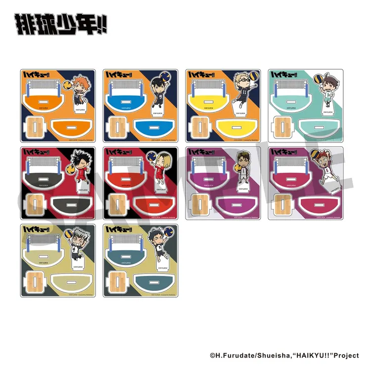 《排球少年!!》快閃店統一時代百貨高雄店_盲抽壓克力不倒翁