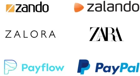 左邊是RI旗下新創公司logo，右邊是已經具規模的大企業 