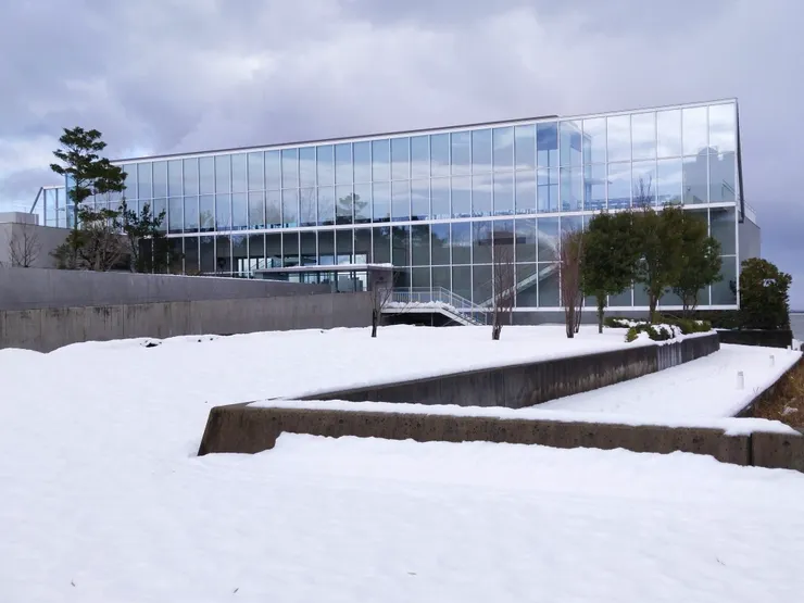 加賀片山津溫泉總湯外觀(離開前拍攝，天氣好轉了)