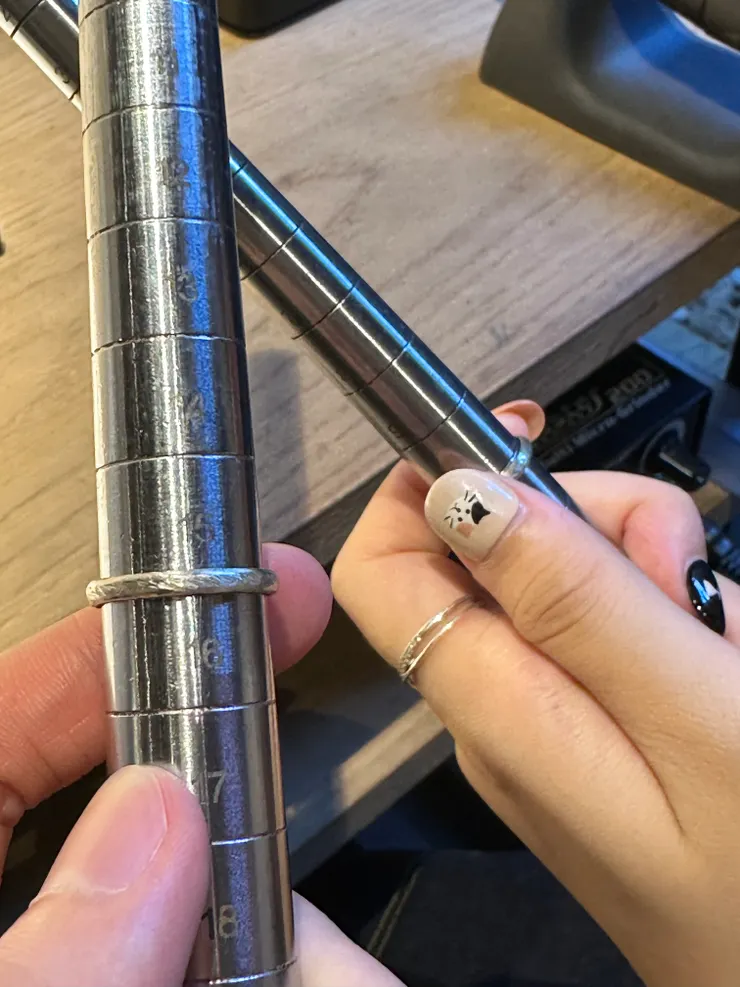 敲到適合尺寸的戒指