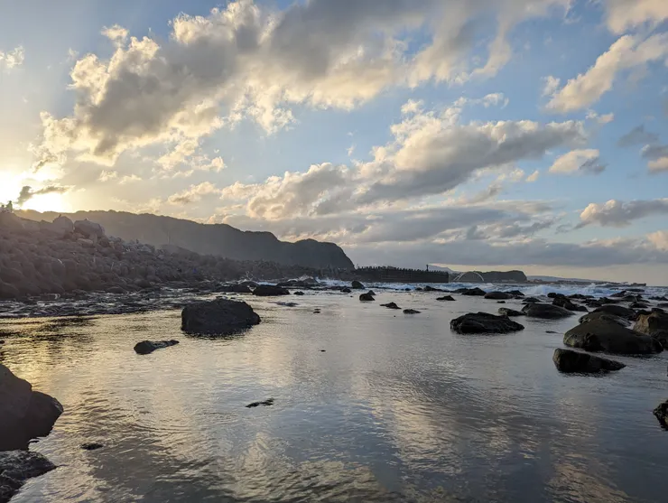 大坪海岸夕陽餘暉