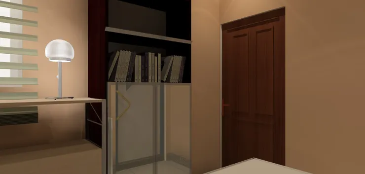 當然要有書櫃。另一樣我最多的物品便是書。