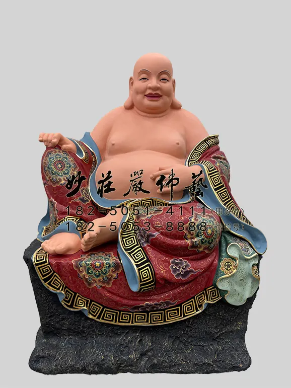 因揭陀尊者‌彩繪佛像