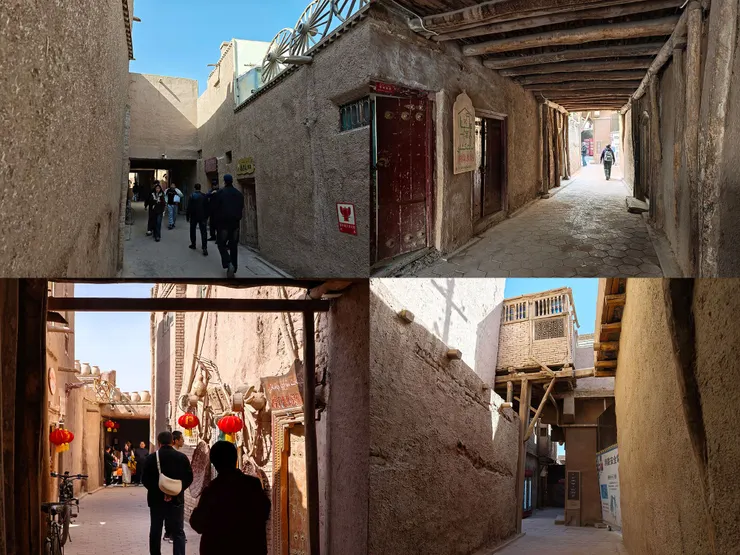 高台民居內保留著許多過街樓、半截樓、懸空樓。