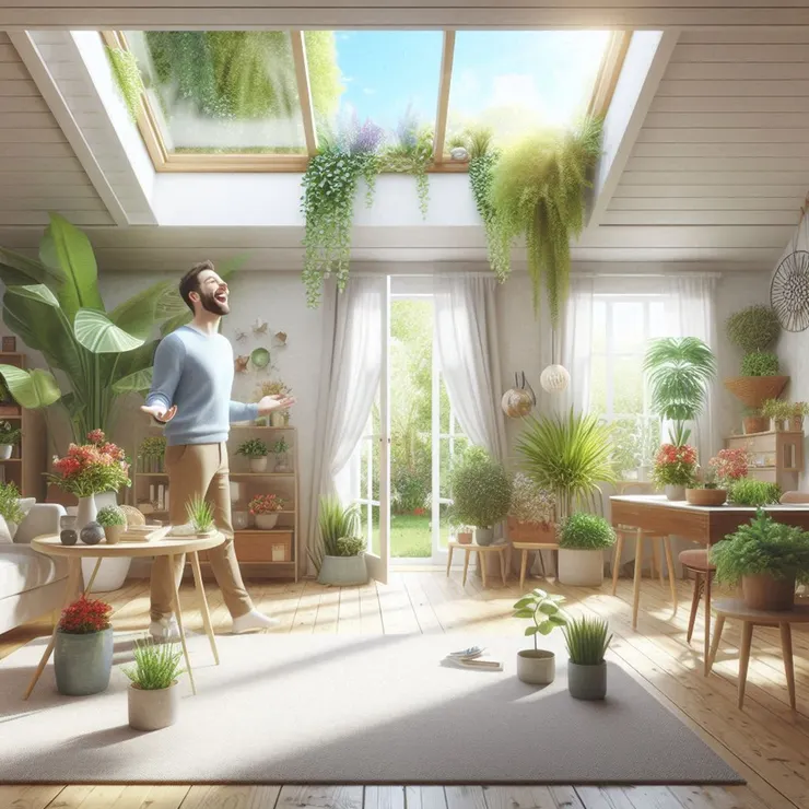 Bing幫我畫的「打開天窗說亮話」^^