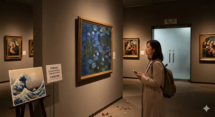 人總以為方向很重要，   但有時候，真正改變我們的，   不是抵達，而是偏離。  那天我錯過了北齋，   卻走進了一段更安靜的自己。