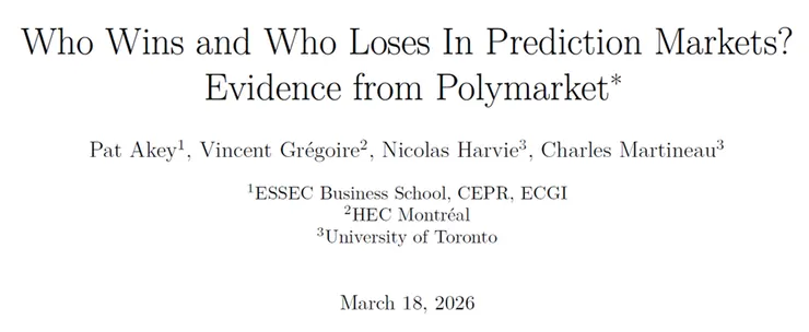 Who Wins and Who Loses In Prediction Markets? Evidence from Polymarket