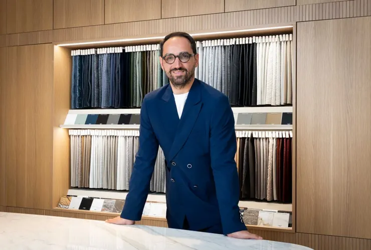 ▲NATUZZI 亞太區總經理 Pasqualicchio Raffaele，遠道而來祝賀 NATUZZI 內湖旗艦店改裝開幕。(照片提供 NATUZZI拉圖誌)