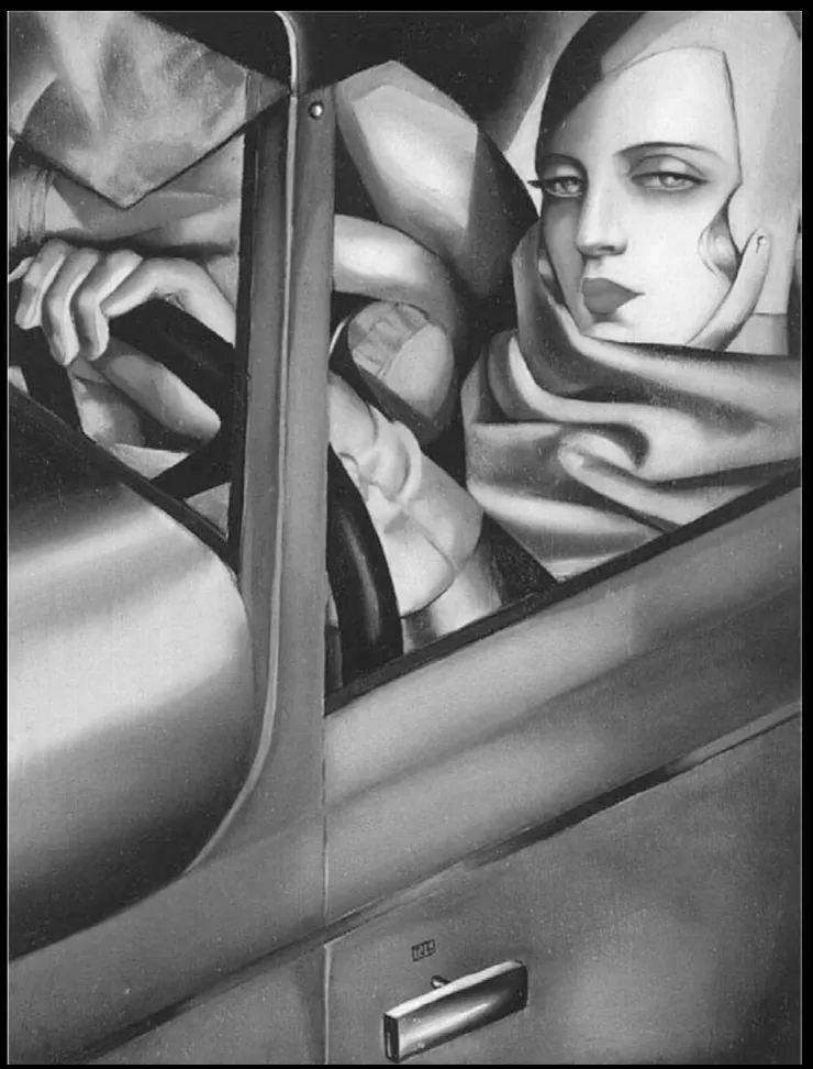 本書插圖，藍碧嘉的自畫像，受飛行啟發的時代之作