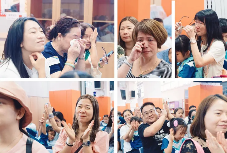 家長們在活動期間真情流露，場面感人