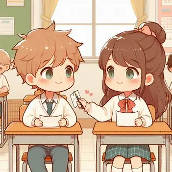 我跟莉莉開始有了互傳紙條的習慣