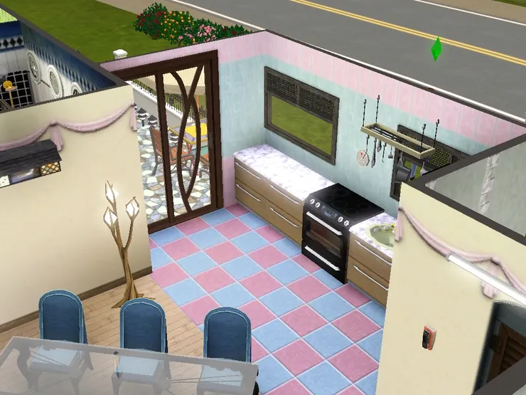 亮到反光的廚櫃枱面！對我來說廚房要用瓷磚才行，容易清潔嘛。