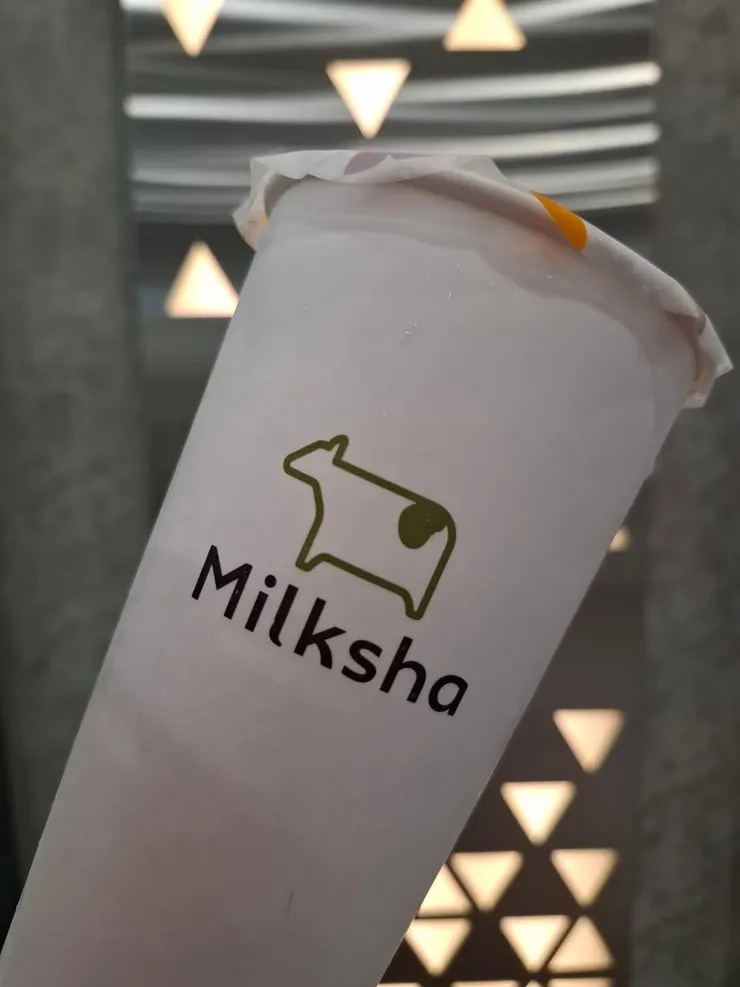 牛牛好可愛。飲料也很好喝。