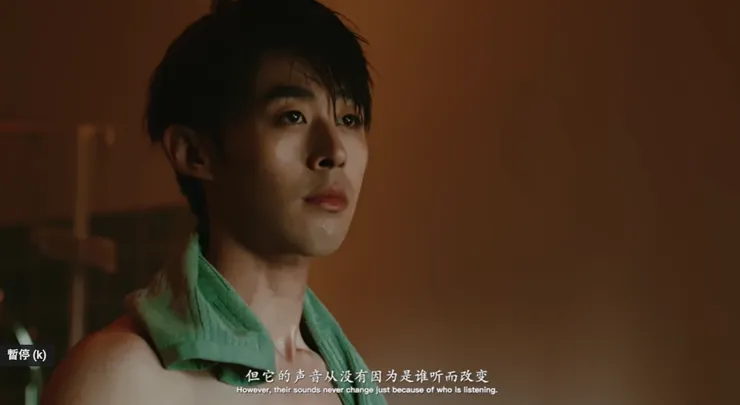 在討論鳥叫聲，雖然很哲學很有感覺，但真的不是現實生活中會出現的對話就是了XDD