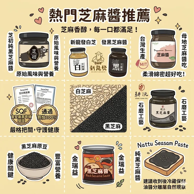 【芝麻醬推薦】拯救掉髮與缺鈣！Dcard/PTT熱推純黑芝麻醬：養生族/女孩必看，芝初黑芝麻醬/金瑞益芝麻醬