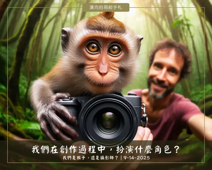 我們在創作過程中，扮演什麼角色？ （漢克設計，AI生成圖）