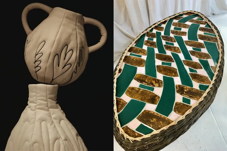 「工廠」（Paris Design Week Factory）參展者之二：來自台灣的李佳玲（左）和法國的 Studio Mo-mo（右）。