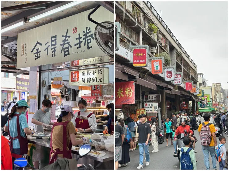 國華街是台南美食一級戰區，接近中午時刻每間店滿滿都是人