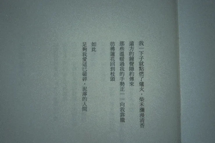 圖片來源：（自行攝影內文）余秀華《搖搖晃晃的人間：余秀華詩選》（新北：印刻出版，2015.03）