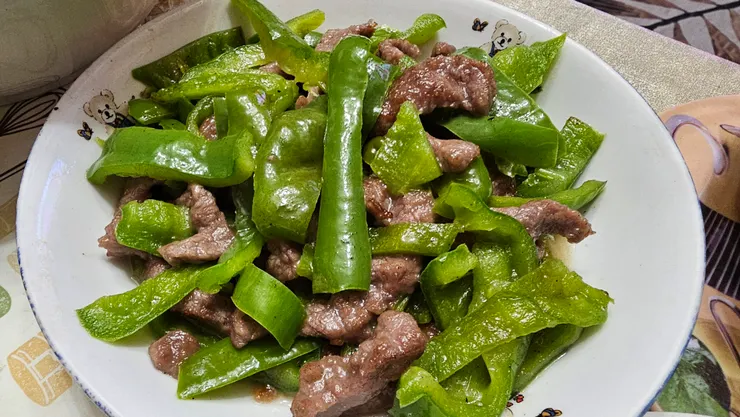 青椒炒牛肉