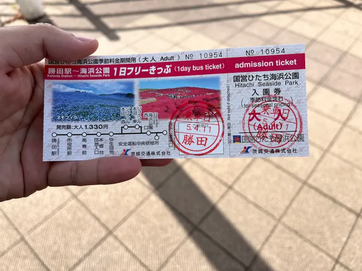 勝田駅〜海浜公園1日フリーきっぷ