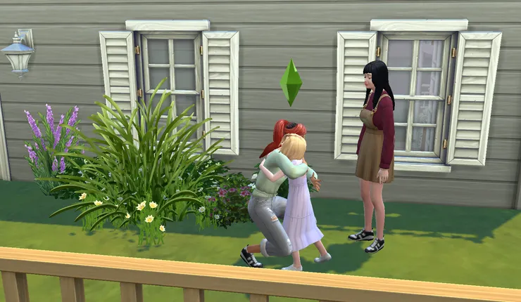 桑雅安慰了她們...