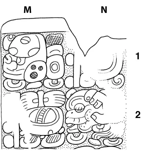 N1: 8 Chuwen，M2: 9 Mak，接著是N2的動詞；其他文字座標可對照上面的大圖