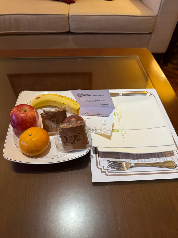 貼心的迎賓水果